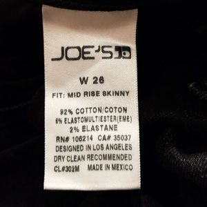Joe's Jeans Jeans - Joe's Jean's l Black Denim Joe's Jeans Jeans - Joe's Jean's l Black Denim